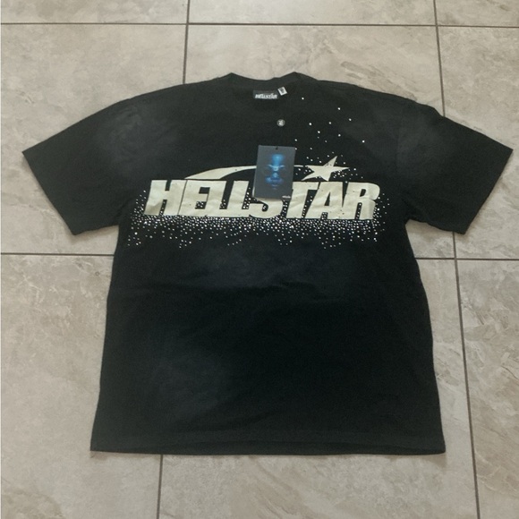 Hellstar Logo Graphic Tee in Black